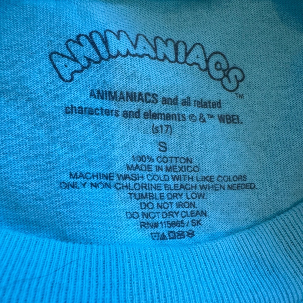 Animaniacs Long Sleeve Graphic Tee Yakko Wakko Dot Warner Bros Small - Picture 4 of 4